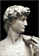 Akrylbilde  Marmorstatue av David (detalj) - Michelangelo