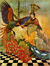 Selvklebende plakat  Den asiatiske påfuglen - Thomas Mackenzie