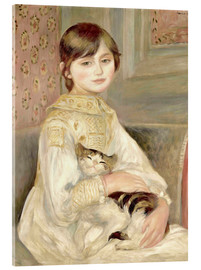 Akrylbilde  Child with cat (Julie Manet) - Pierre-Auguste Renoir