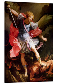 Akrylbilde  The Archangel Michael defeating Satan - Guido Reni
