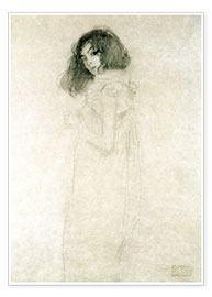 Plakat  Portrait of a young woman - Gustav Klimt