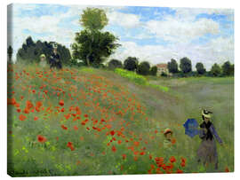 Lerretsbilde  Valmuer, detalj - Claude Monet