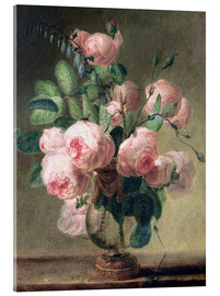 Akrylbilde  Vase of Flowers - Pierre Joseph Redouté
