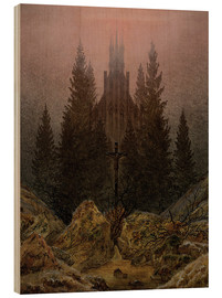 Trebilde  Crucifix in Forest - Caspar David Friedrich