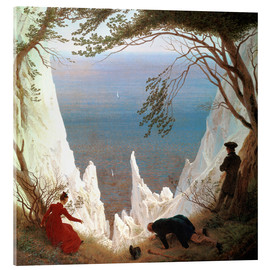 Akrylbilde  Chalk Cliffs on Rügen - Caspar David Friedrich