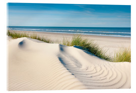 Akrylbilde  Langeoog seascape with dunes and fine beach grass - Reiner Würz