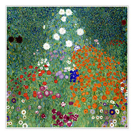 Plakat  Flower Garden - Gustav Klimt
