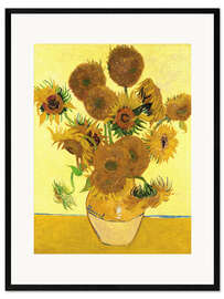 Innrammet kunsttrykk  Solsikker - Vincent van Gogh