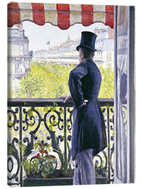 Lerretsbilde  Man on a balcony - Gustave Caillebotte