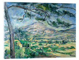 Akrylbilde  Mont Sainte-Victoire - Paul Cézanne
