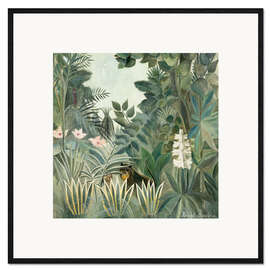 Innrammet kunsttrykk  The Equatorial Jungle - Henri Rousseau