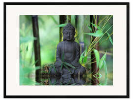 Innrammet kunsttrykk  Buddha Bambus - Renate Knapp