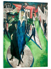 Akrylbilde  Potsdamer Platz - Ernst Ludwig Kirchner