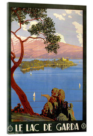 Akrylbilde  Italy - Le Lac de Garda - Vintage Travel Collection
