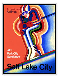 Plakat Ski in Salt Lake City