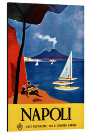 Aluminiumsbilde  Napoli - Vintage Travel Collection