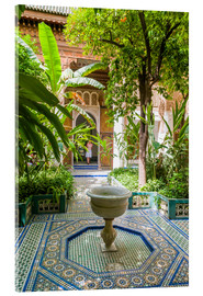 Akrylbilde  Bahia Palace in Marrakech - Nico Tondini