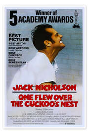 Plakat One Flew Over the Cuckoos Nest, Jack Nicholson