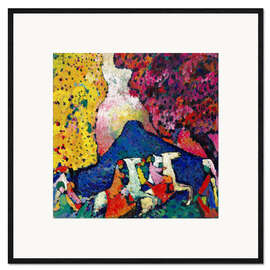 Innrammet kunsttrykk  Blue Mountain - Wassily Kandinsky