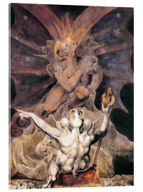 Akrylbilde  The Number of the Beast is 666 - William Blake