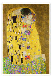 Plakat  Kysset (stående) - Gustav Klimt