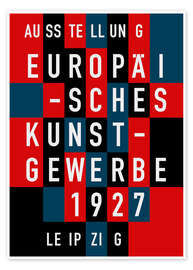 Plakat  Europäisches Kunstgewerbe Leipzig, 1927 - THE USUAL DESIGNERS