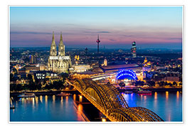 Plakat  Köln Skyline - euregiophoto