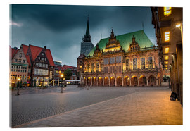 Akrylbilde  Bremen Market Square with City Hall - Rainer Ganske