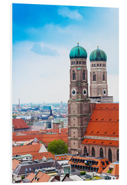 Bilde på skumplate  Towers of Frauenkirche in Munich