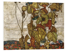 Bilde på skumplate  Wilted Sunflowers (Autumn Sun II) - Egon Schiele