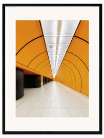 Innrammet kunsttrykk  Marienplatz  subway station in Munich - Dieter Meyrl