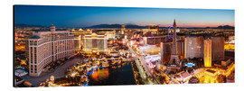 Aluminiumsbilde  View on Bellagio and the Strip, Las Vegas, Nevada, USA - Matteo Colombo