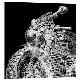 Akrylbilde  Motorcycle, 3d model