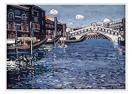Plakat  Daughter Venice 4, Ponte Rialto - Wassily Kandinsky