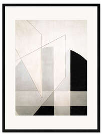 Innrammet kunsttrykk  Composition A.XX, detalj - László Moholy-Nagy
