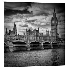 Aluminiumsbilde  LONDON Houses of Parliament &amp; Westminster Bridge - Melanie Viola