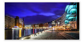 Plakat  Munster harbor at night - Daniel Heine