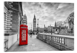 Akrylbilde  Red telephone box, London - euregiophoto
