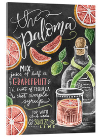 Akrylbilde  The Paloma cocktail oppskrift (engelsk) - Lily &amp; Val