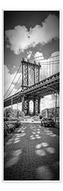 Plakat NEW YORK CITY Manhattan Bridge Panorama