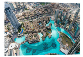 Akrylbilde  Aerial view of Dubai
