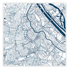 Plakat  City map of Vienna - 44spaces