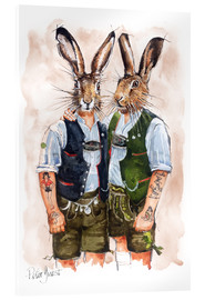 Akrylbilde  Gay Rabbits - Peter Guest