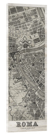 Akrylbilde  Vintage Roma Map Panel - Wild Apple Portfolio