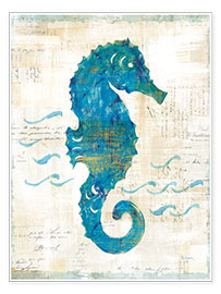 Plakat Seahorses and waves III